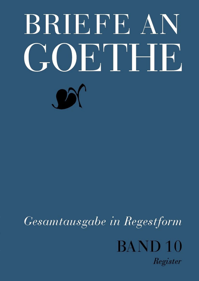 [Cover: Briefe an Goethe]