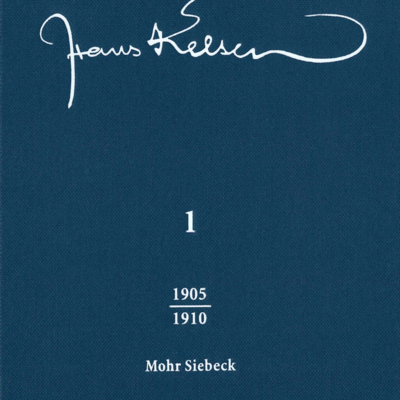 Abb.: Vordere Umschlagseite des ersten Bandes der Hans Kelsen Werke (HKW 1); © Mohr Siebeck.