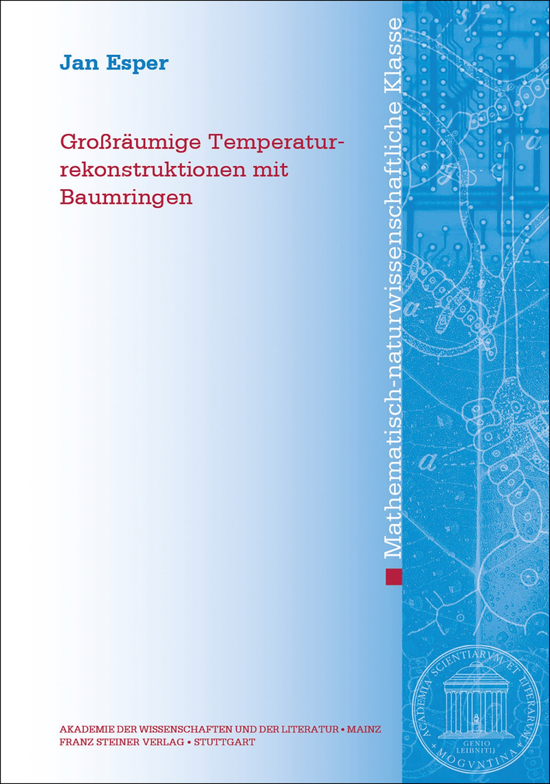 [Cover Jan Esper: Großräumige Temperaturrekonstruktionen mit Baumringen]