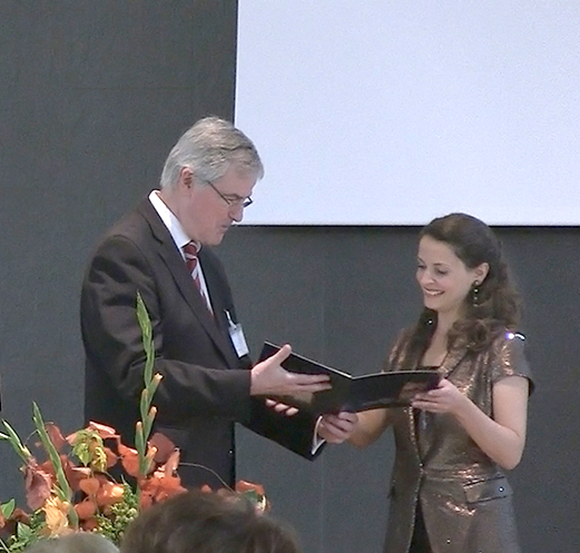 Verleihung des Preises an Alexandra Samouilidou. Filmausschnitt: AdW.